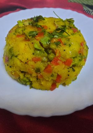A picture of Veggies upma.
