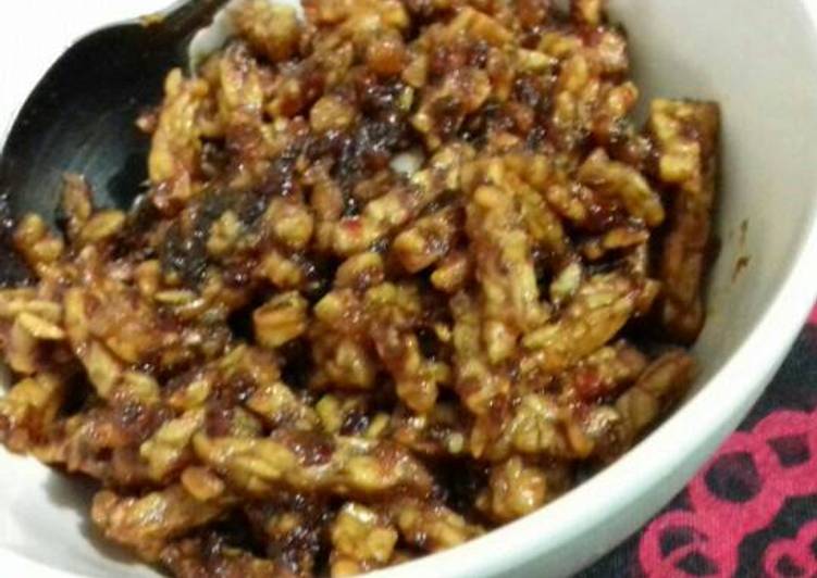 Resep Kering tempe pedas manis yang Lezat
