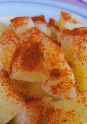 Una foto de Papas al microondas con pimentón!!!