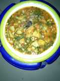 Yam and bean porridge