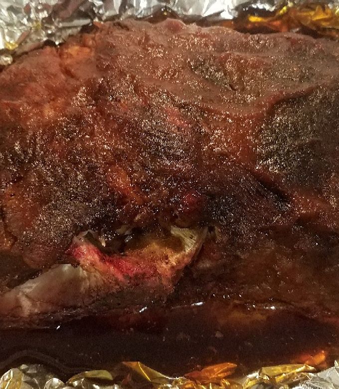 A picture of Smoked pork butt.