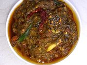A picture of red chilly and garlic chutney