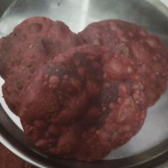 A picture of Beet puri.