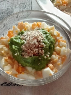 Una foto de Crema de guisantes