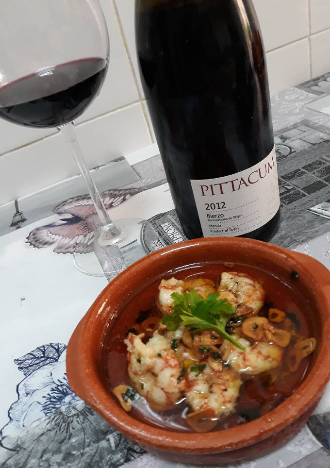 Una foto de Gambas al ajillo