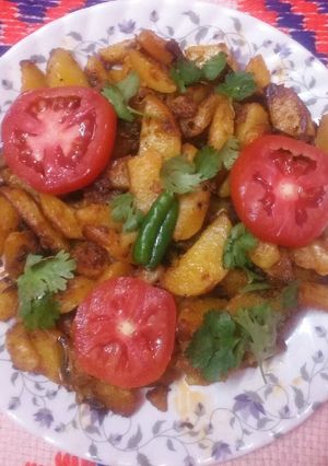 A picture of Aloo ki sabzi.