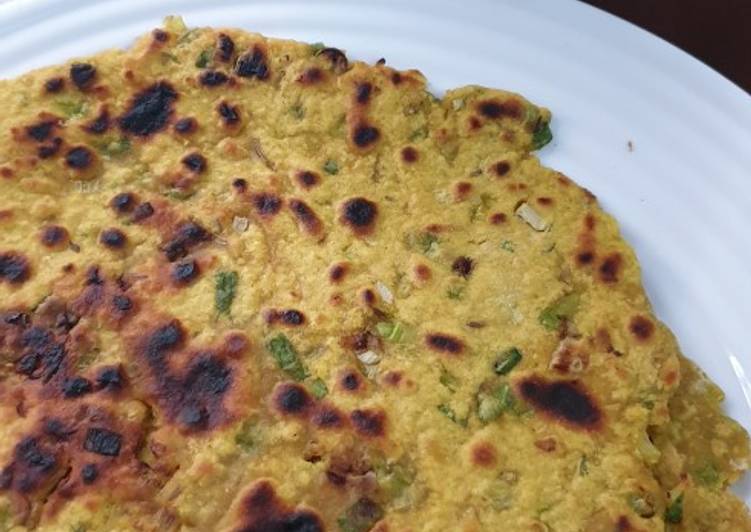 Green onion paratha