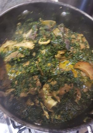 A picture of Agang soup.