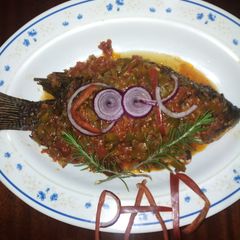 A picture of Stewed tilapia#authormarathon#.