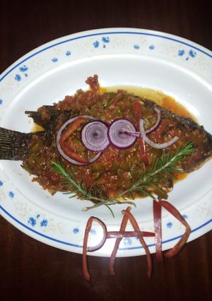 A picture of Stewed tilapia#authormarathon#.
