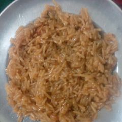 A picture of Jaggery rice.