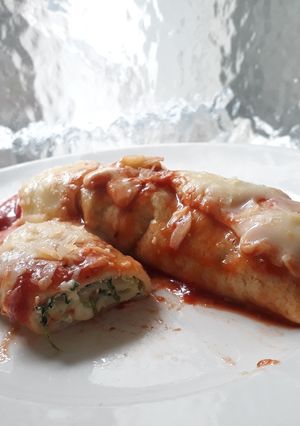 Una foto de Canelones de espinaca y ricota Riquísimos!