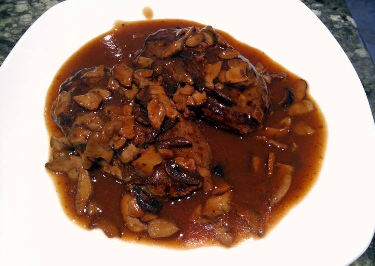 Step-by-Step Guide to Prepare Ultimate Salisbury Steak With Mushroom Sauce