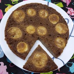 A picture of Upsidedown Lemon Almond Cake.