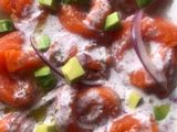 Tiradito de Salmón con eneldo