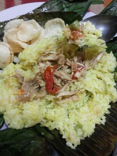 Foto resep Nasi bakar Ayam suwir