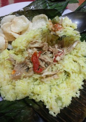 Foto resep Nasi bakar Ayam suwir