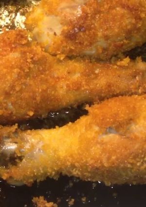 Una foto de Pollo empanizado