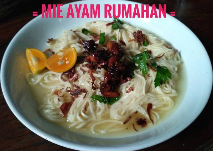 Mie Ayam Rumahan Simpel Banget