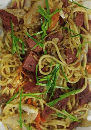 Foto resep Spaghetti aglio olio instan