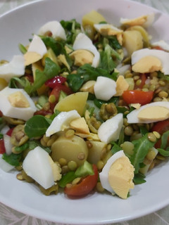 Una foto de Ensalada de lentejas