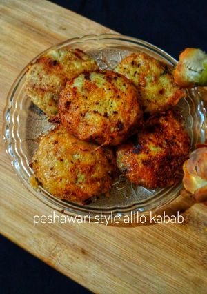 A picture of Peshawari style aloo kabab.