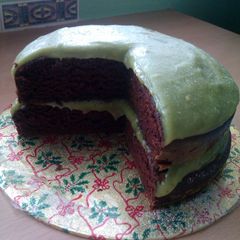 A picture of Vickys Best EVER Chocolate Cake w Secret Avocado! GF DF EF SF NF.