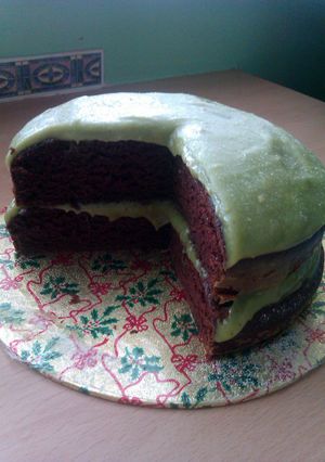 A picture of Vickys Best EVER Chocolate Cake w Secret Avocado! GF DF EF SF NF.