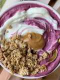 Smoothie Bowl de Mirtilos e Banana