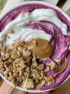 Foto de Smoothie Bowl de Mirtilos e Banana