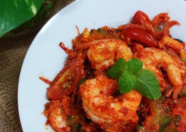 Cara Termudah Peria Udang Pedas Aneka Masakan Enak