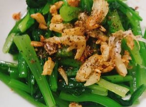 Hình của món Cải ngồng xào tỏi.