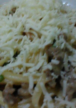 Foto resep Fettucini carbonara sosis