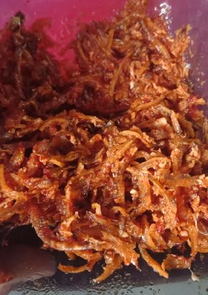 Foto resep Sambal telur ikan teri