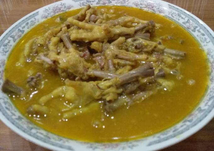 Gulai kaki ayam + nangka