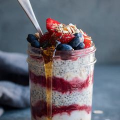 Yogurt Berry Overnight Oats A picture of Yogurt Berry Overnight Oats.