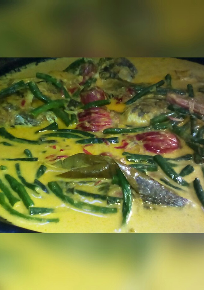 Foto resep Gulai Ikan kacang panjang kecombrang