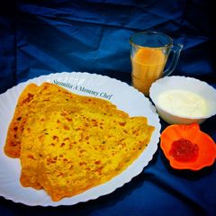 A picture of Dal- oats paratha.