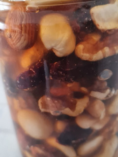 Una foto de Frutos secos con miel