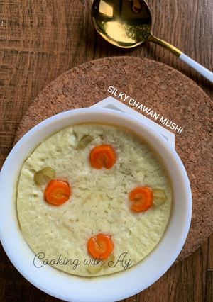 Foto resep Silky chawan mushi (japannesse steamed egg)