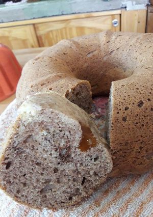 Una foto de Budin marmolado essen con batata y chocolate