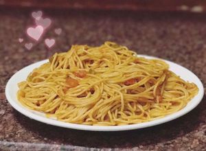 صورة لوصفة سباغيتي بالخضار 🍝