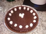 A picture of condensed milk pudding chocolate