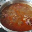 Lentejas con verduras y hueso rancio