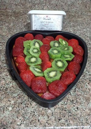 صورة لوصفة طريقة عمل كيكة الفواكه