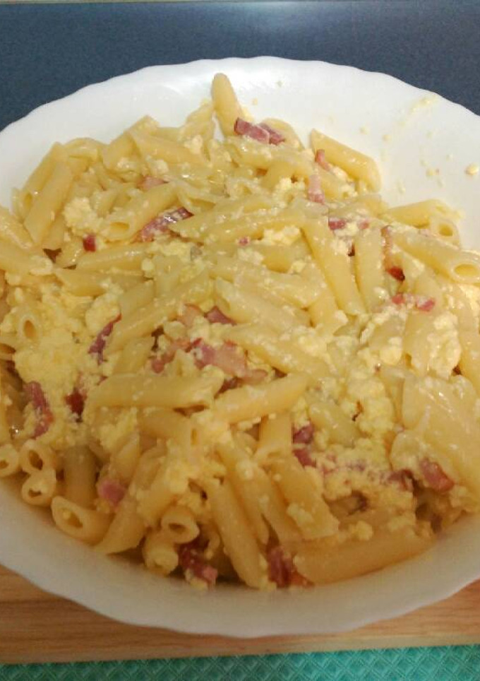 Una foto de Pasta la carbonara