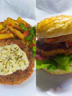 Una foto de Hamburguesa de Soja Texturizada Vegana