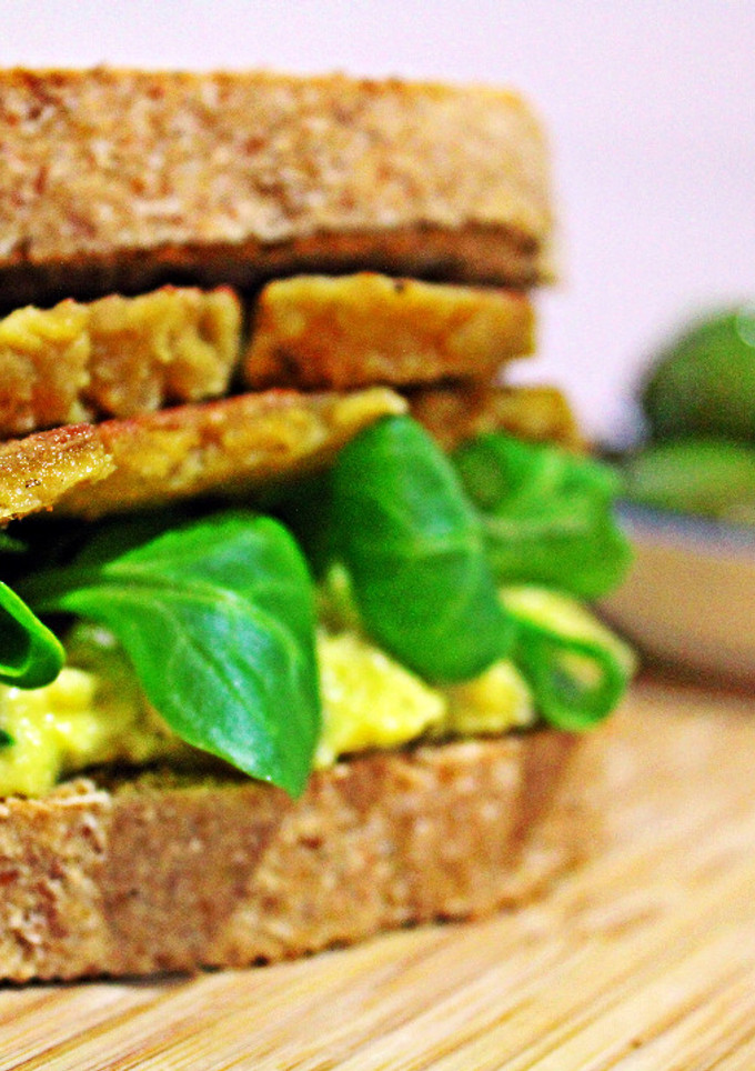 Una foto de Sándwich vegetal