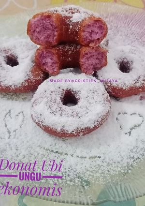 Foto resep Donat ubi ungu ekonomis