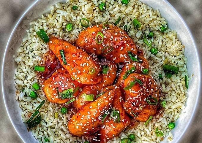 Sweet Chilli Chicken w/ Egg Fried Rice